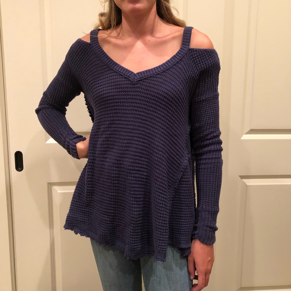 Cold Shoulder Free People Sweater